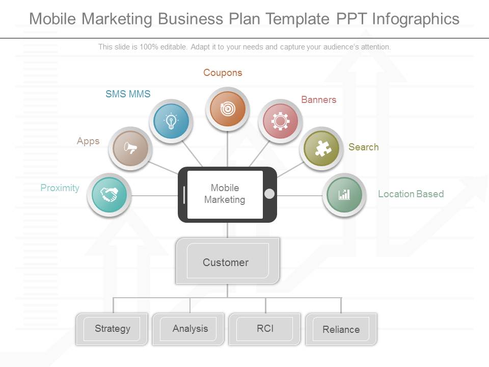 Mobile Marketing Business Plan Template Ppt Infographics