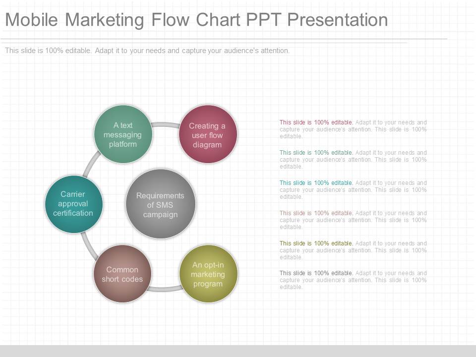 Mobile Marketing Flow Chart Ppt Presentation