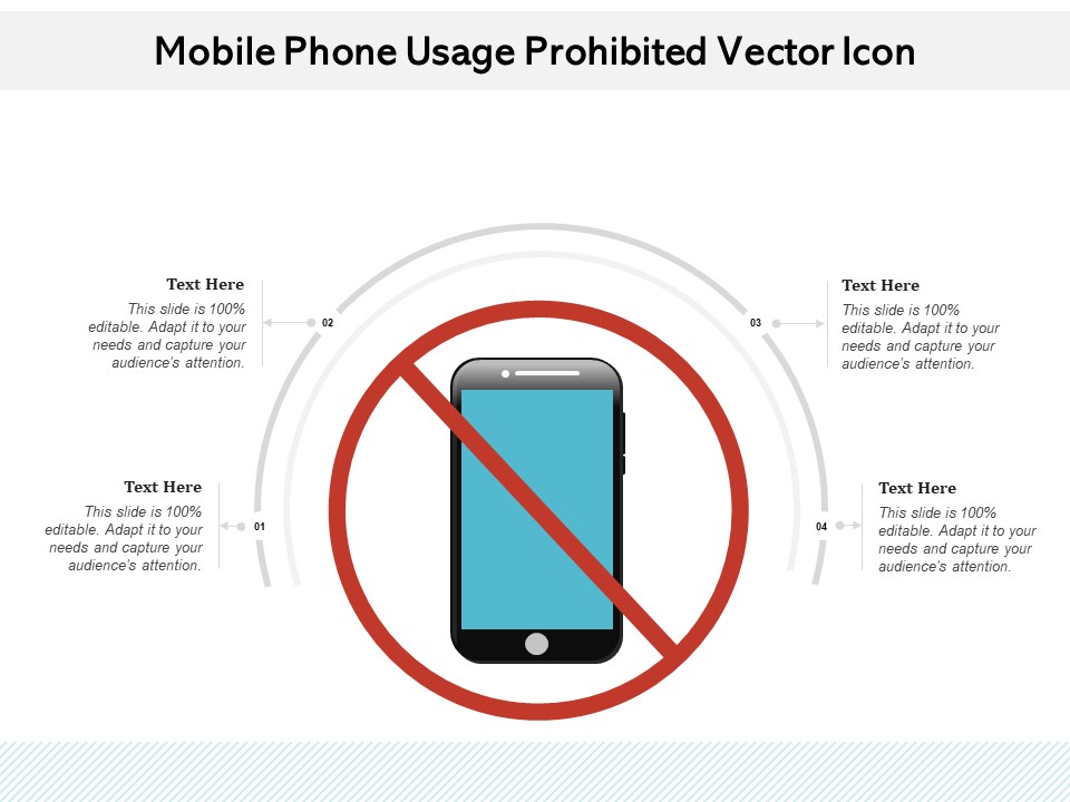 Mobile Phone Usage Prohibited Vector Icon Ppt PowerPoint Presentation File Background Images PDF