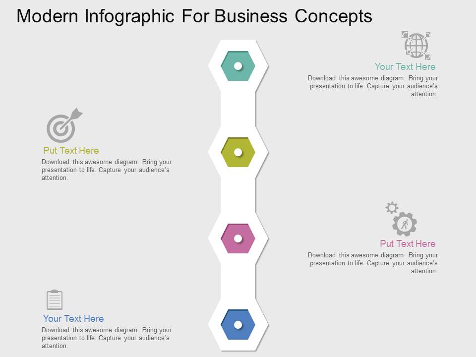 Modern Infographic For Business Concepts Powerpoint Templates