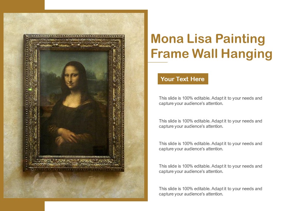Mona Lisa Painting Frame Wall Hanging Ppt PowerPoint Presentation Infographic Template Template PDF
