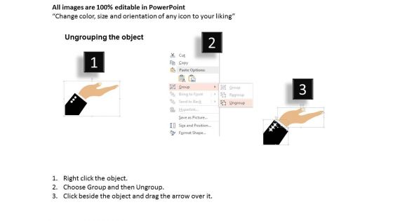 Money Tree On Hand For Financial Concept Powerpoint Template