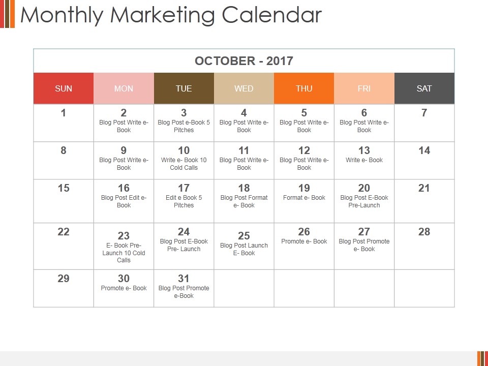 Monthly Marketing Calendar Ppt PowerPoint Presentation Slides Icons