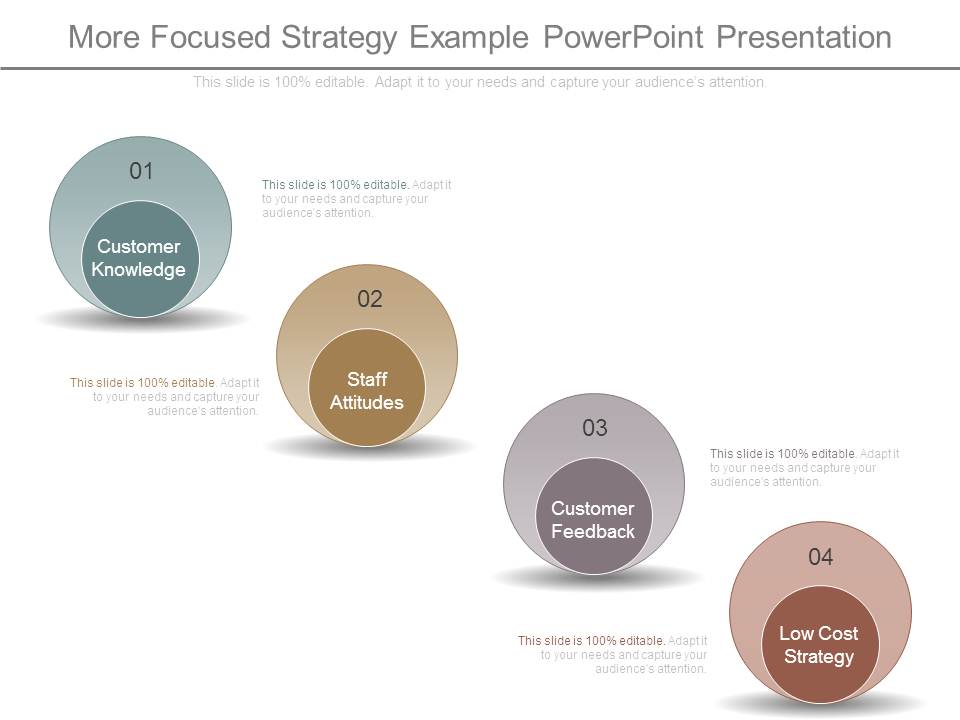 More Focused Strategy Example Powerpoint Presentation