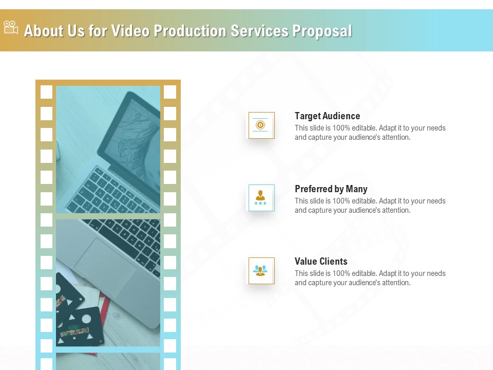 Movie Making Solutions About Us For Video Production Services Proposal Clipart PDF