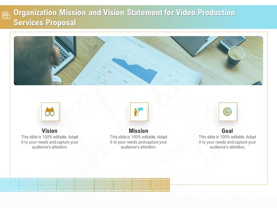 Movie Making Solutions Organization Mission And Vision Statement For Video Production Services Background PDF