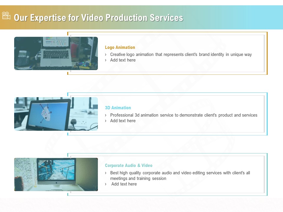 Movie Making Solutions Our Expertise For Video Production Services Ppt Pictures Portrait PDF