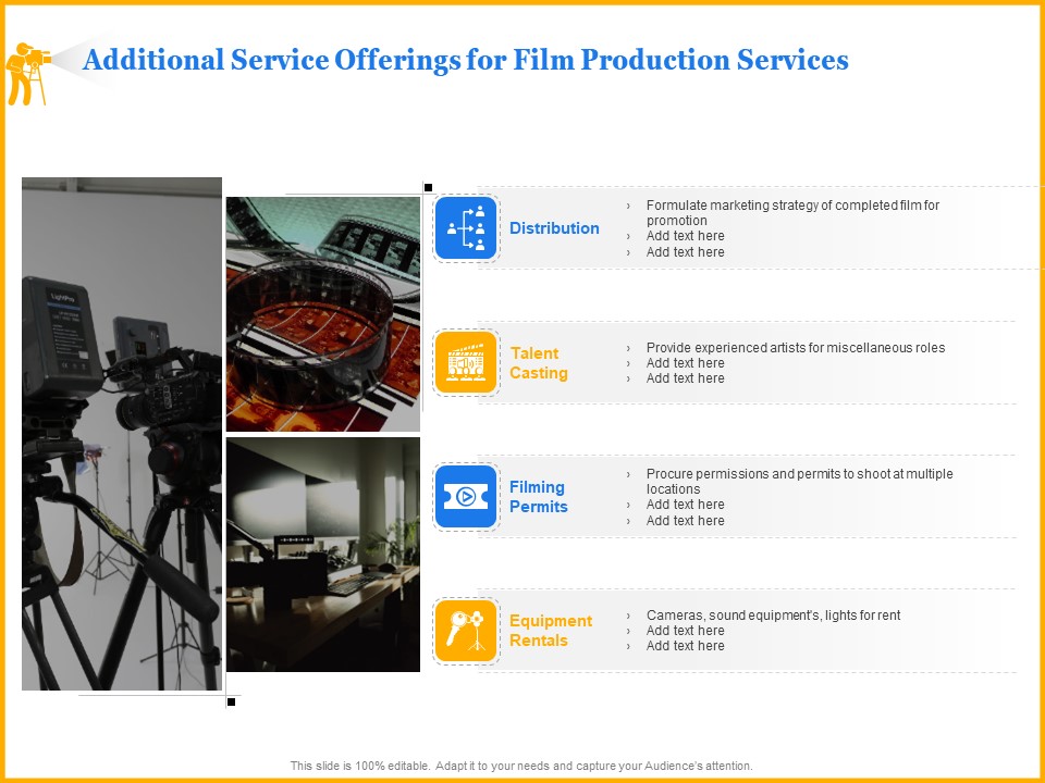 Movie Production Proposal Template Additional Service Offerings For Film Production Services Guidelines PDF