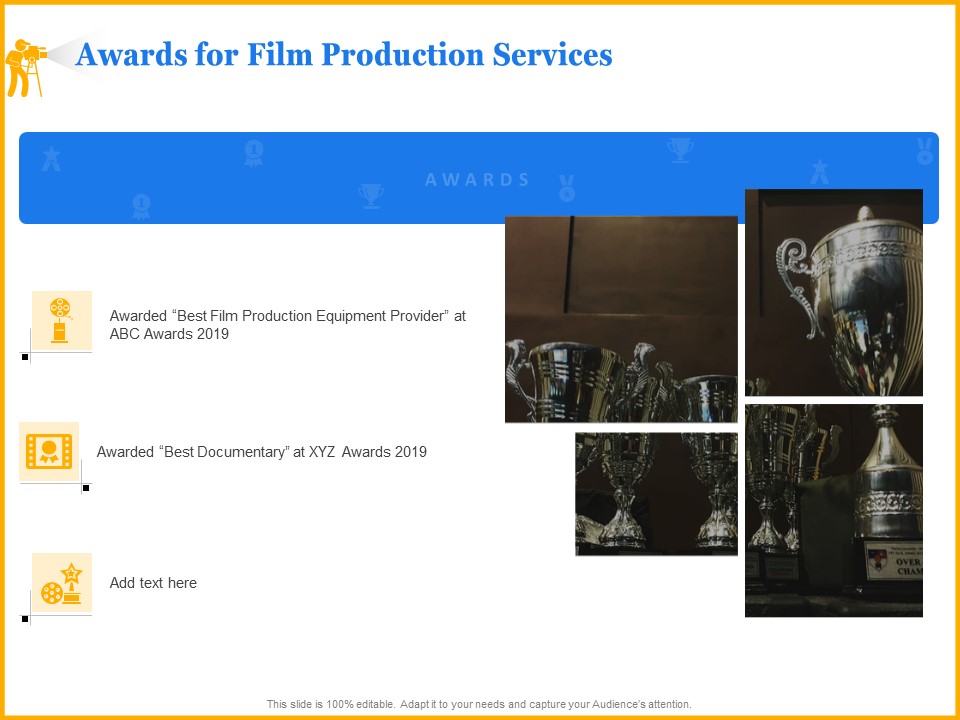 Movie Production Proposal Template Awards For Film Production Services Summary PDF
