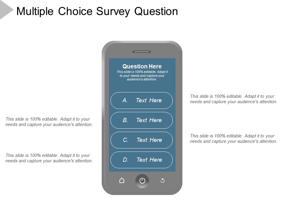 Multiple Choice Survey Question Ppt Powerpoint Presentation Outline Designs Download