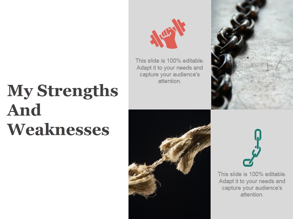 My Strengths And Weaknesses Ppt PowerPoint Presentation Icon Clipart Images