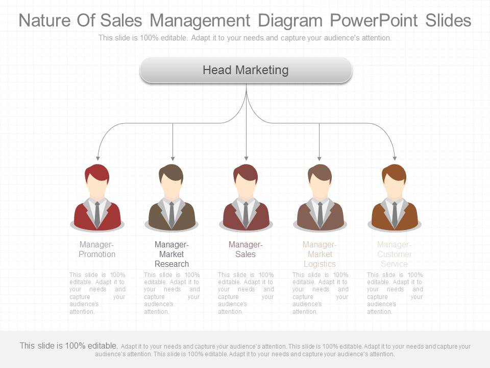 Nature Of Sales Management Diagram Powerpoint Slides