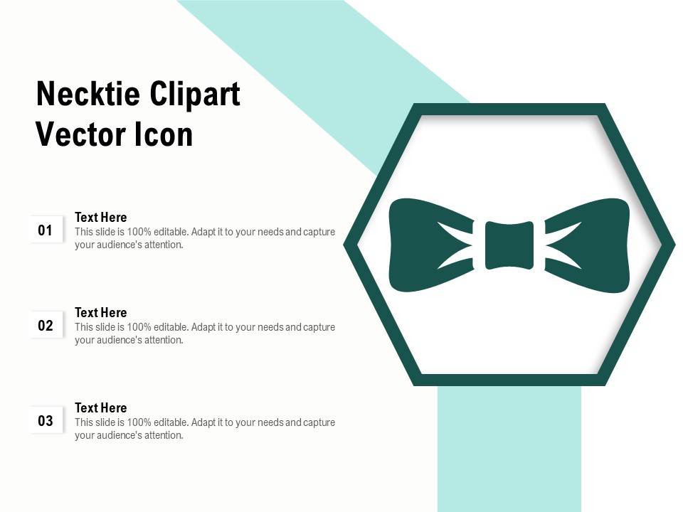 Necktie Clipart Vector Icon Ppt PowerPoint Presentation Gallery Skills PDF