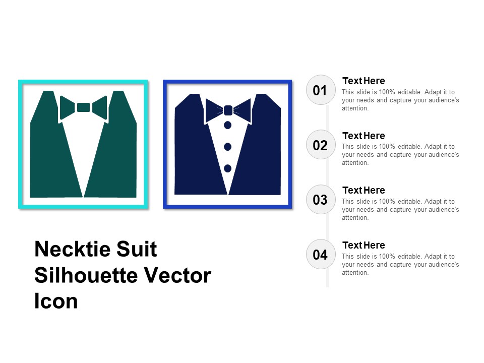 Necktie Suit Silhouette Vector Icon Ppt PowerPoint Presentation Gallery Pictures PDF