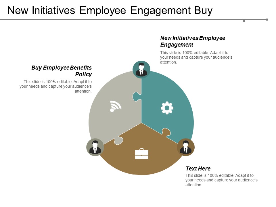 New Initiatives Employee Engagement Buy Employee Benefits Policy Ppt PowerPoint Presentation Portfolio Show