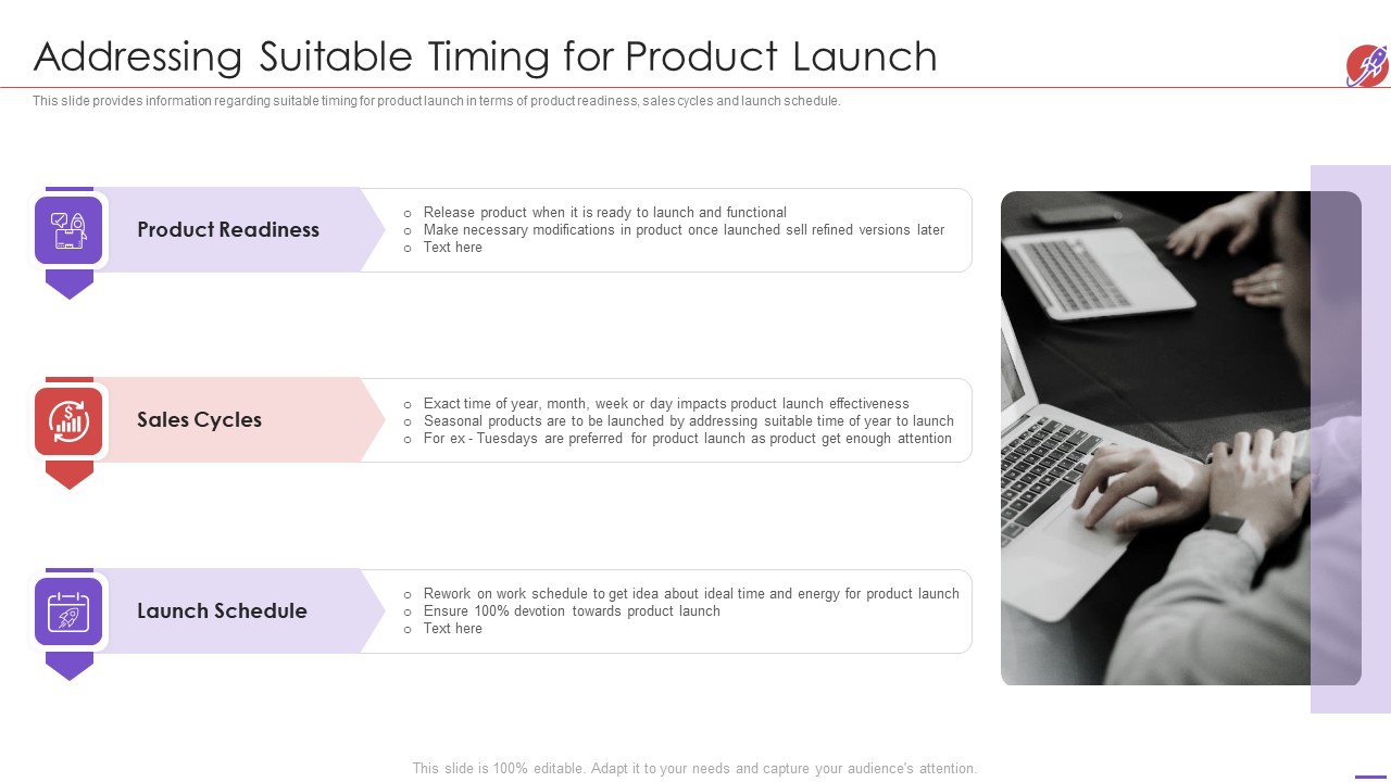 New Product Development And Launch To Market Addressing Suitable Timing For Product Launch Ideas PDF