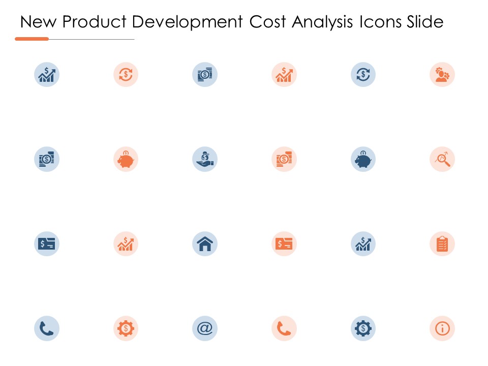 New Product Development Cost Analysis Icons Slide Ppt PowerPoint Presentation Show Inspiration