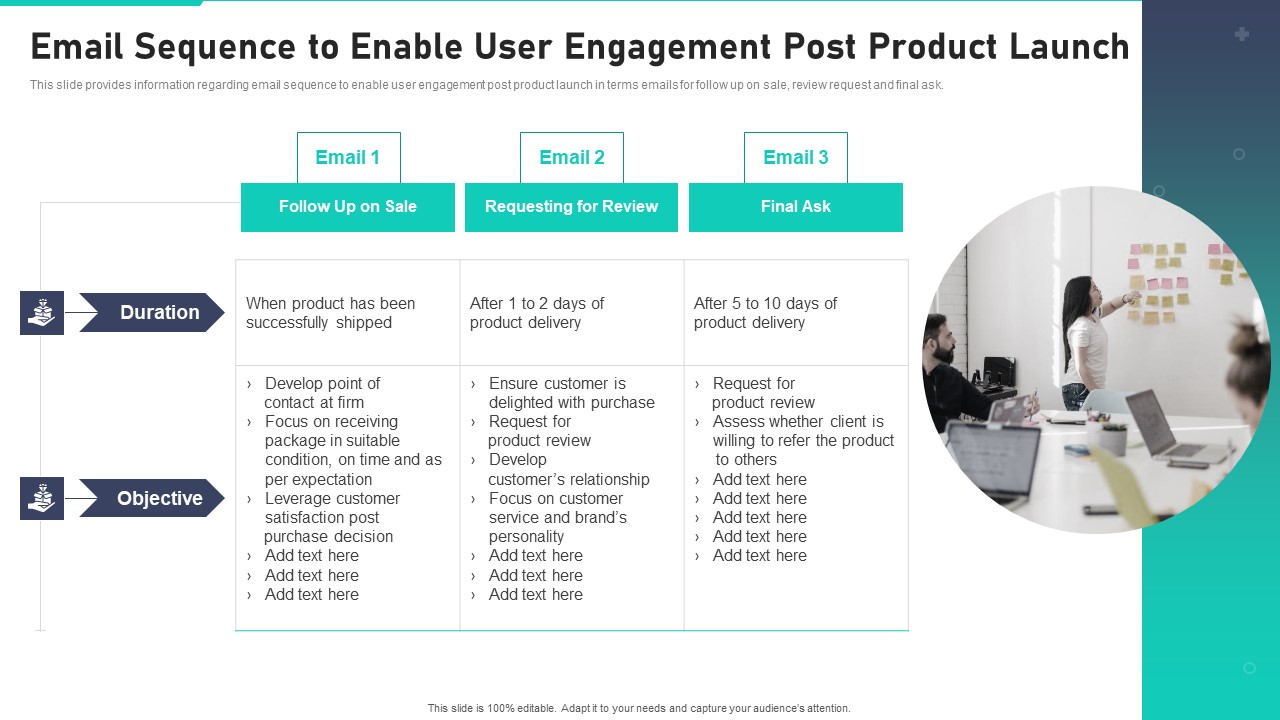 New Product Launch Playbook Email Sequence To Enable User Engagement Post Product Launch Elements PDF