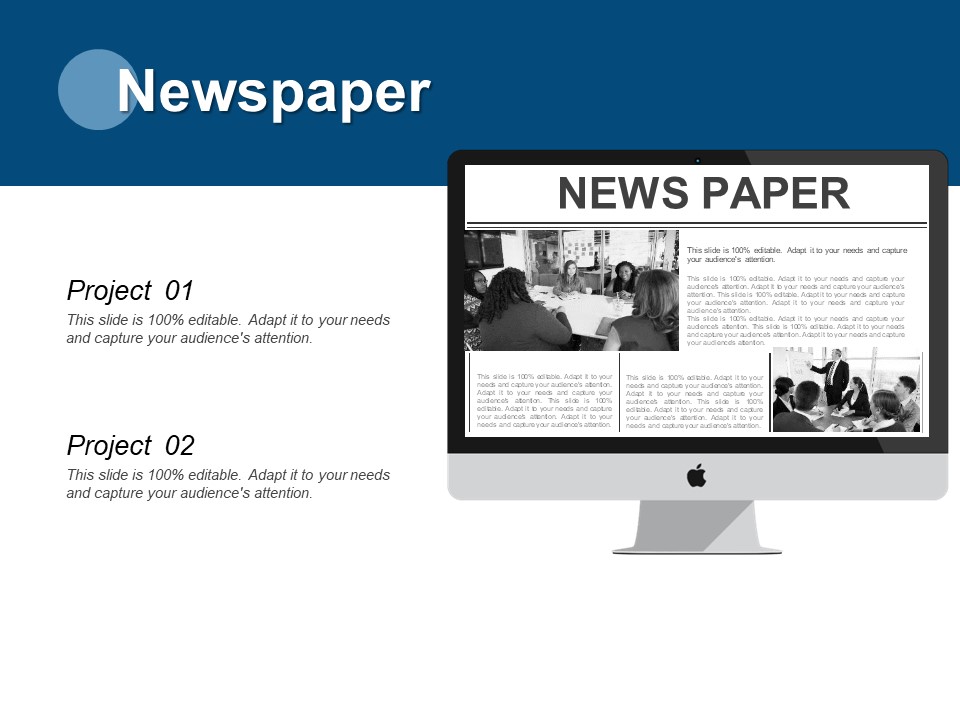 Newspaper And Project Ppt PowerPoint Presentation Layouts Slide Portrait