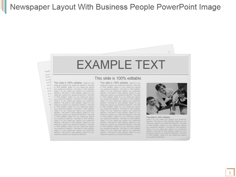 Newspaper Layout With Business People Ppt PowerPoint Presentation Inspiration