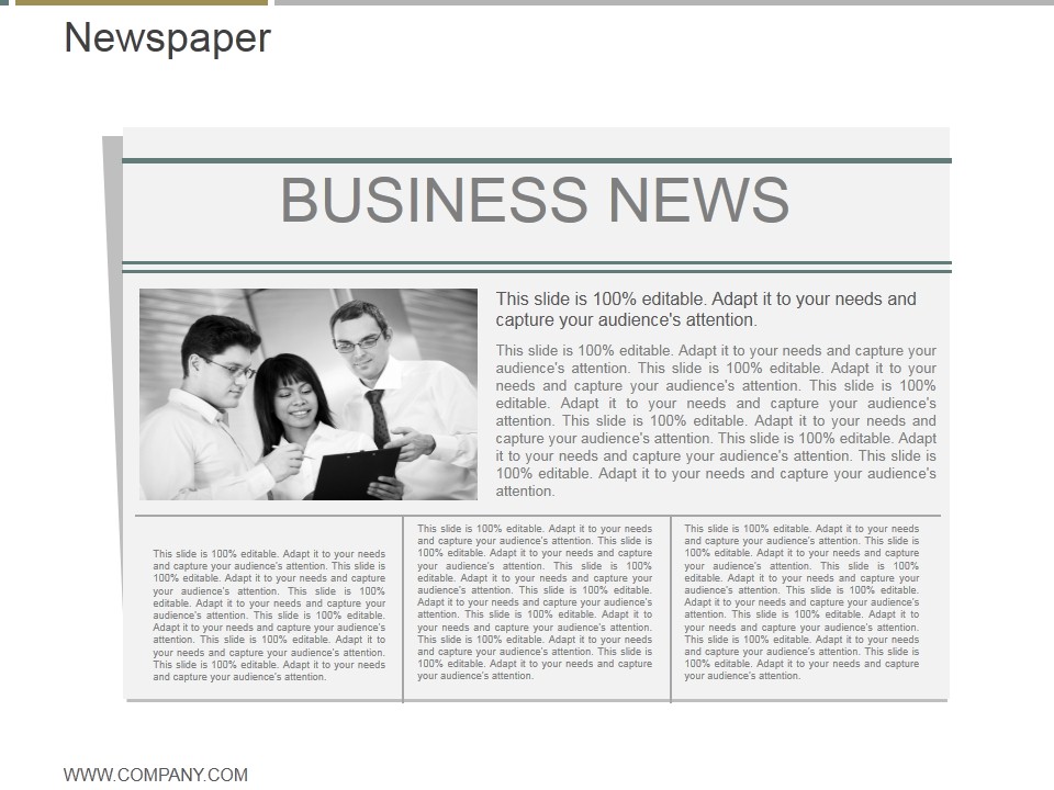 Newspaper Ppt PowerPoint Presentation Backgrounds