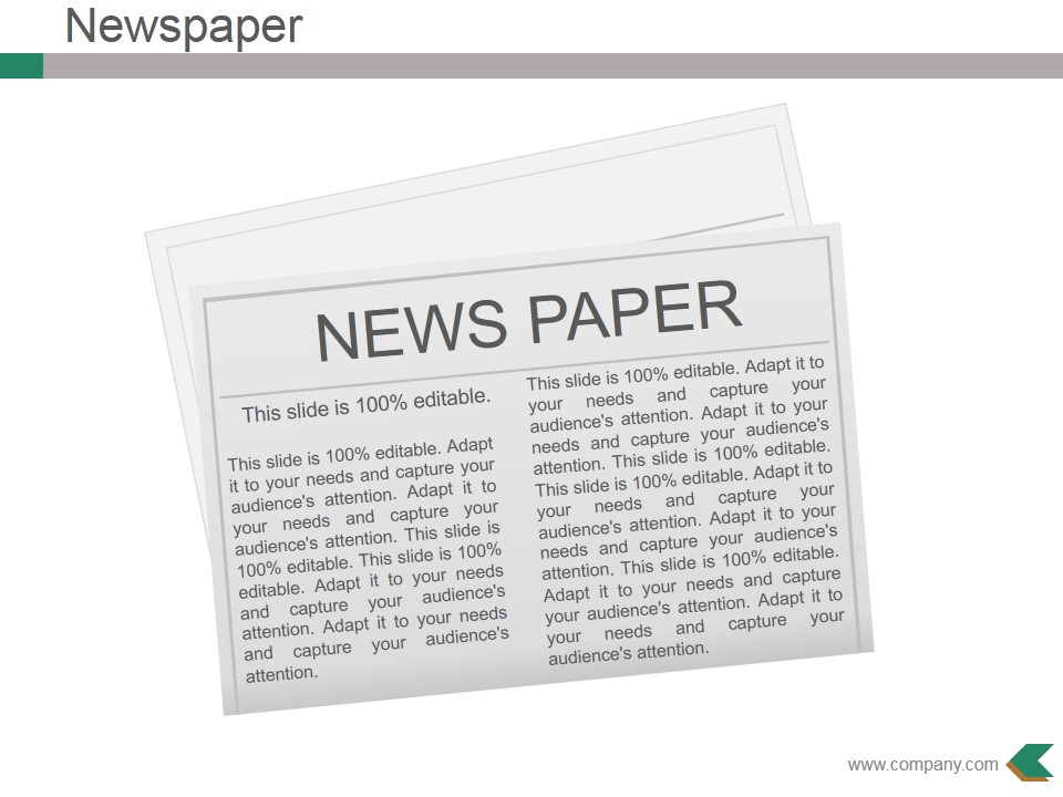 Newspaper Ppt PowerPoint Presentation Infographic Template Templates