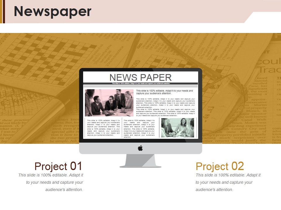 Newspaper Ppt PowerPoint Presentation Inspiration Slide
