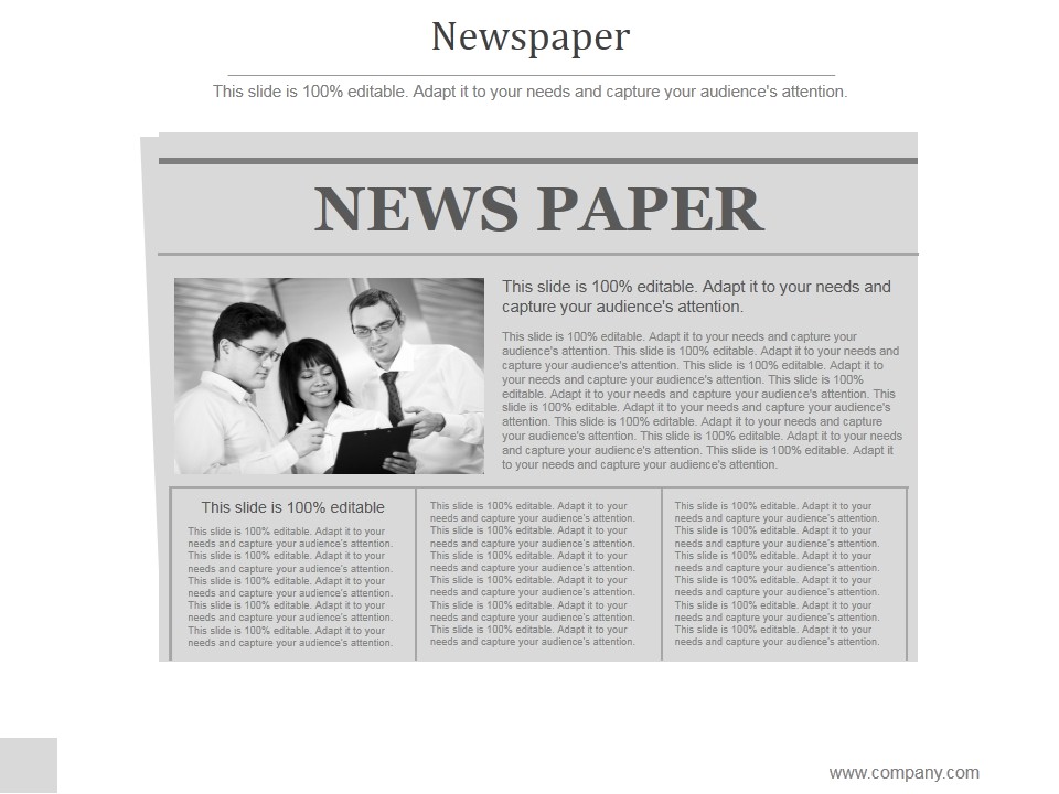 Newspaper Ppt PowerPoint Presentation Slide