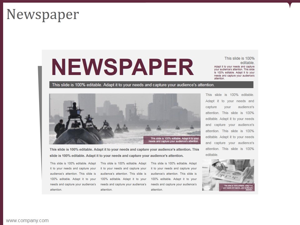 Newspaper Ppt PowerPoint Presentation Themes