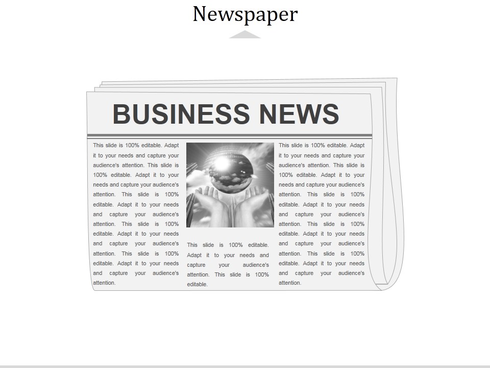 Newspaper Ppt PowerPoint Presentation Visual Aids Deck