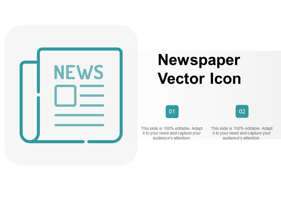 Newspaper Vector Icon Ppt PowerPoint Presentation Model Maker
