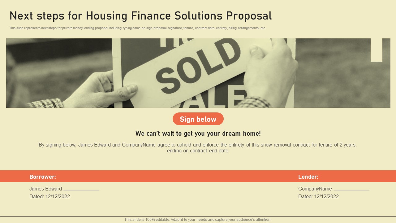 Next Steps For Housing Finance Solutions Proposal Ppt Infographic Template Icon PDF