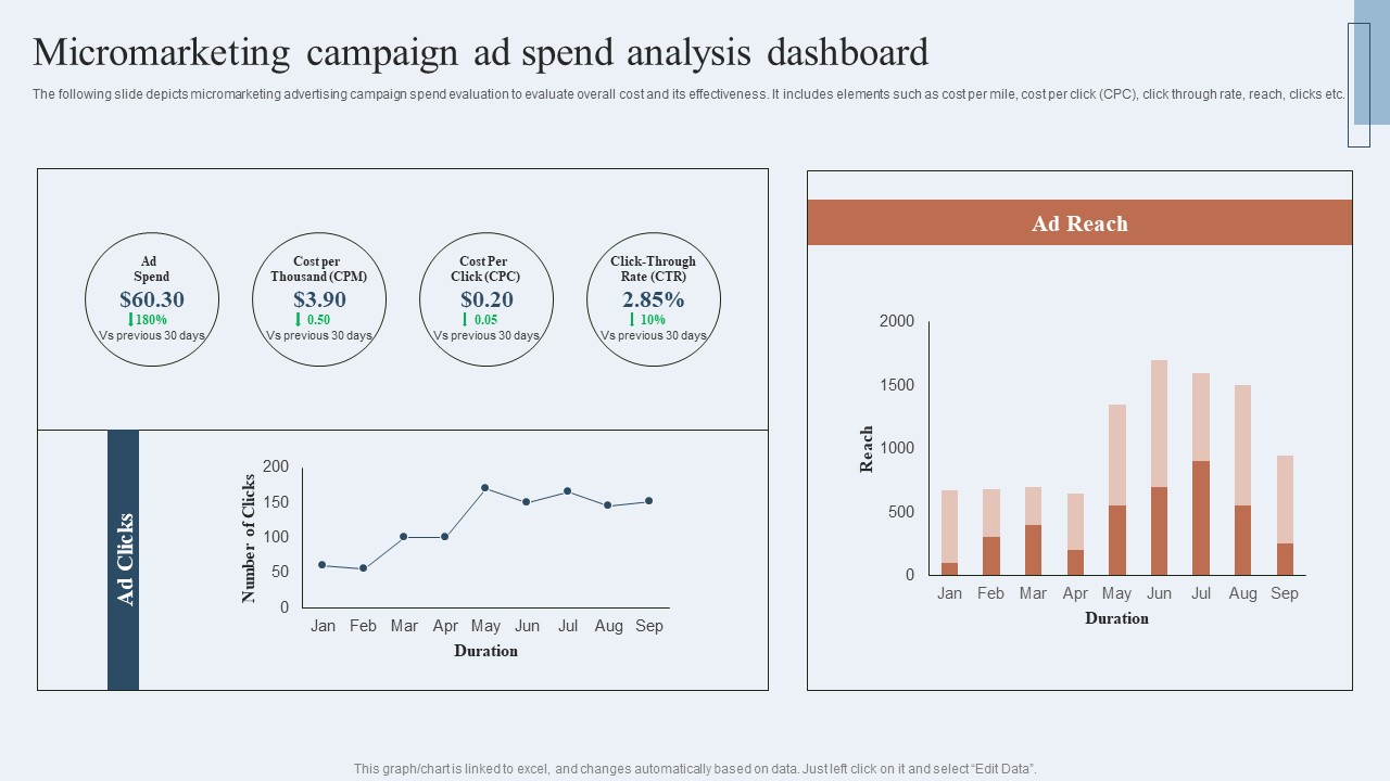 Niche Marketing Guide To Target Specific Customer Groups Micromarketing Campaign Ad Spend Analysis Summary PDF