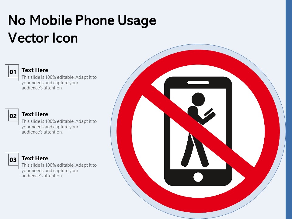No Mobile Phone Usage Vector Icon Ppt PowerPoint Presentation File Designs PDF