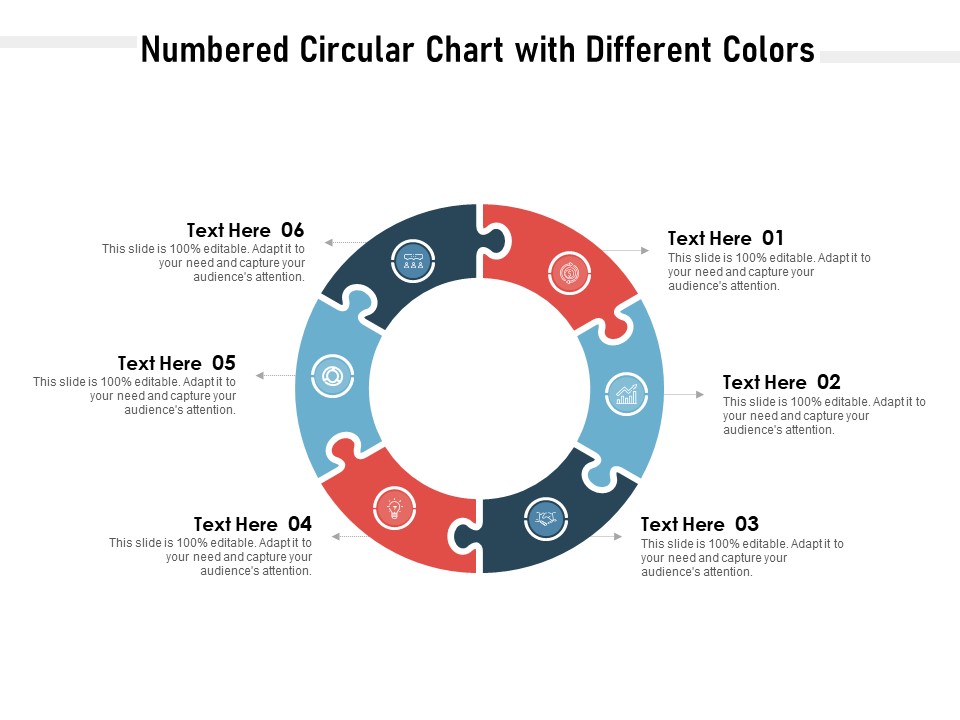 Numbered Circular Chart With Different Colors Ppt PowerPoint Presentation Gallery Good PDF