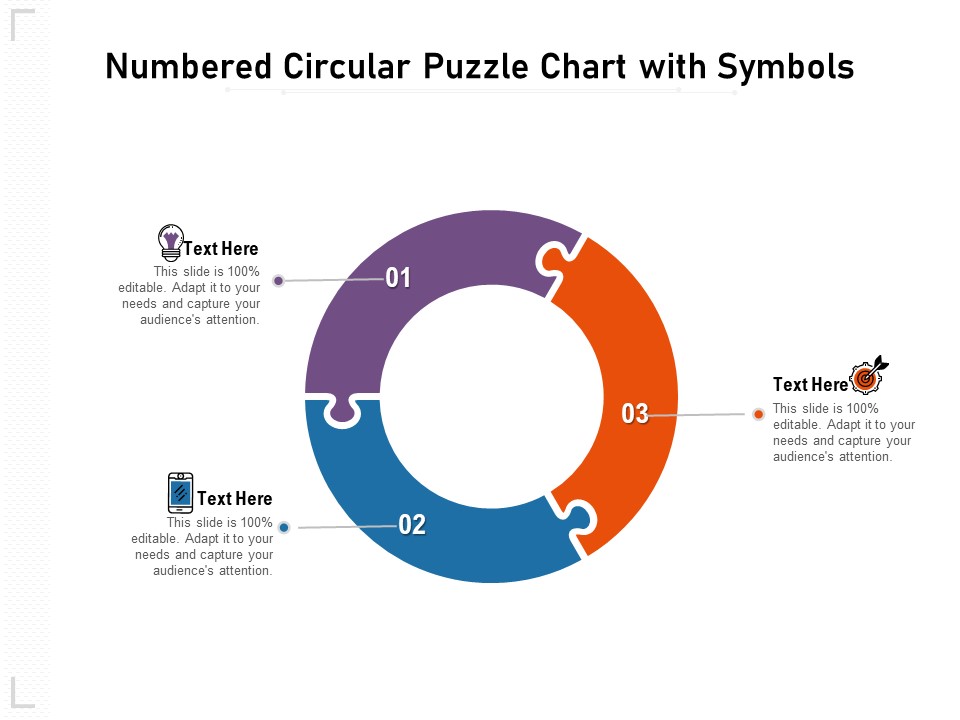 Numbered Circular Puzzle Chart With Symbols Ppt PowerPoint Presentation File Slide Download PDF
