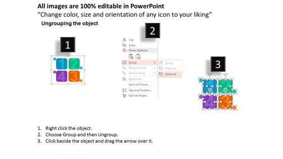 Numbered Cubes Infographic Layout Powerpoint Template