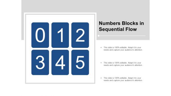 Numbers Blocks In Sequential Flow Ppt PowerPoint Presentation Outline Graphics Design