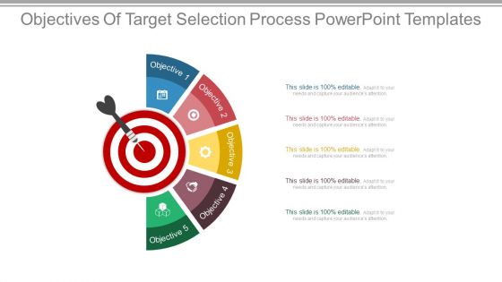 Objectives Of Target Selection Process Powerpoint Templates