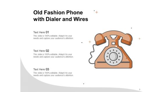 Obsolete Fashioned Clothes Dialer And Wires Cane And Hat Ppt PowerPoint Presentation Complete Deck