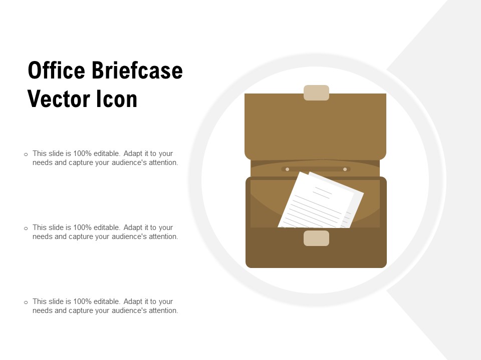 Office Briefcase Vector Icon Ppt PowerPoint Presentation Infographics Picture