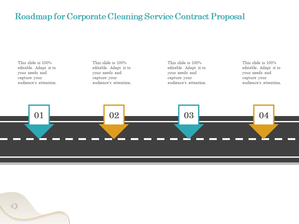 Office Cleaning Service Roadmap For Corporate Cleaning Service Contract Proposal Ideas PDF