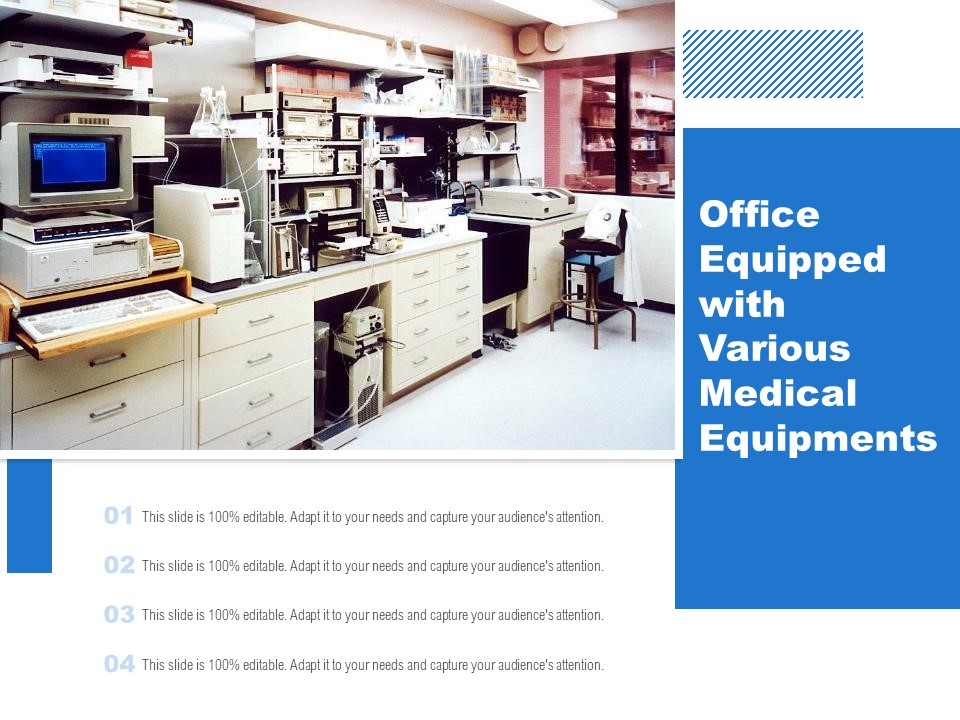Office Equipped With Various Medical Equipments Ppt PowerPoint Presentation Infographic Template Good PDF