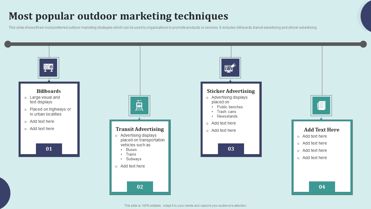 Offline Marketing Techniques To Elevate Brand Visibility Most Popular Outdoor Marketing Infographics PDF