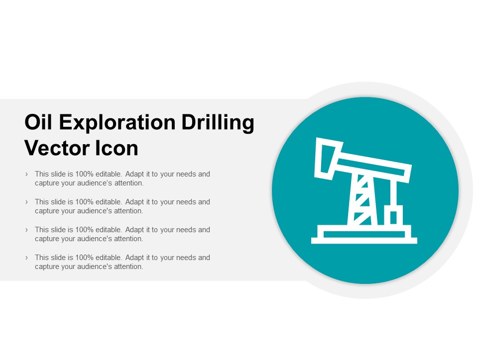 Oil Exploration Drilling Vector Icon Ppt PowerPoint Presentation Styles Master Slide