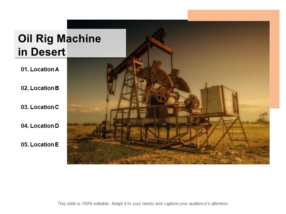 Oil Rig Machine In Desert Ppt PowerPoint Presentation Portfolio Maker