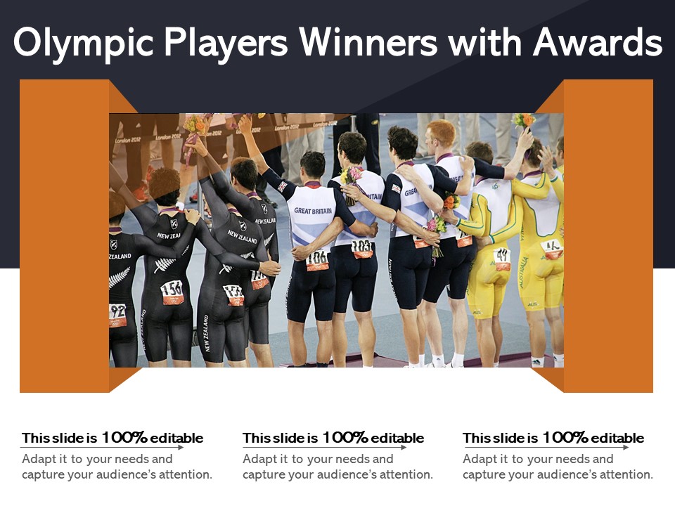 Olympic Players Winners With Awards Ppt PowerPoint Presentation File Designs PDF