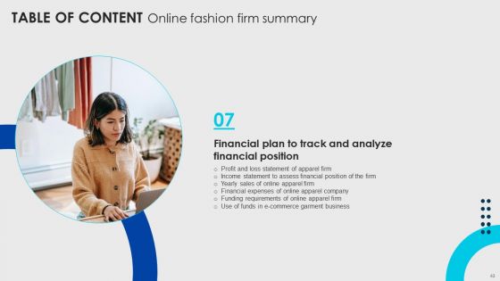 Online Fashion Firm Summary Ppt PowerPoint Presentation Complete Deck With Slides