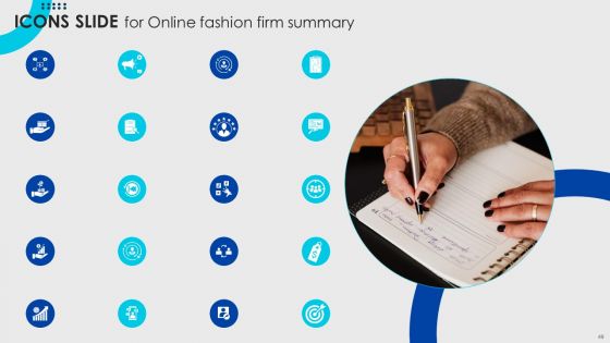 Online Fashion Firm Summary Ppt PowerPoint Presentation Complete Deck With Slides