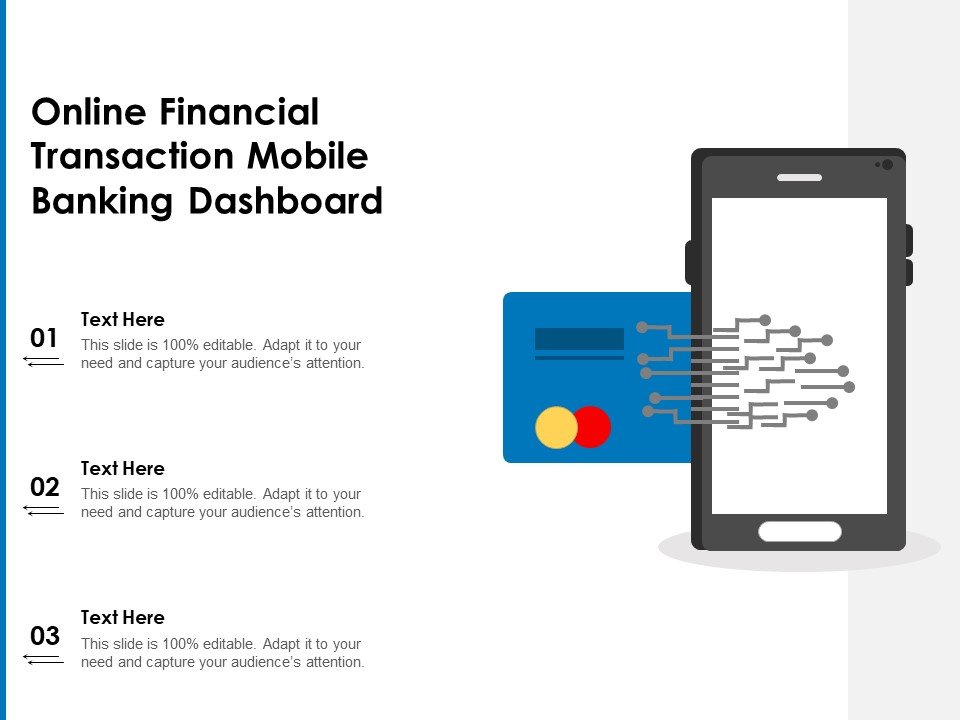 Online Financial Transaction Mobile Banking Dashboard Ppt PowerPoint Presentation Gallery Professional PDF